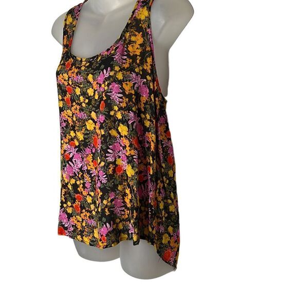 Ella Moss Split Back Floral Tank Top XS - Picture 2 of 6